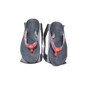 Chaco Women's Tribal Woven Knit Strap Thong Flip Flop Size 8 Black/Red